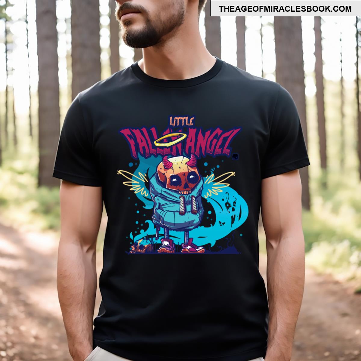 Little Fallen Angel Comic Art T-shirt