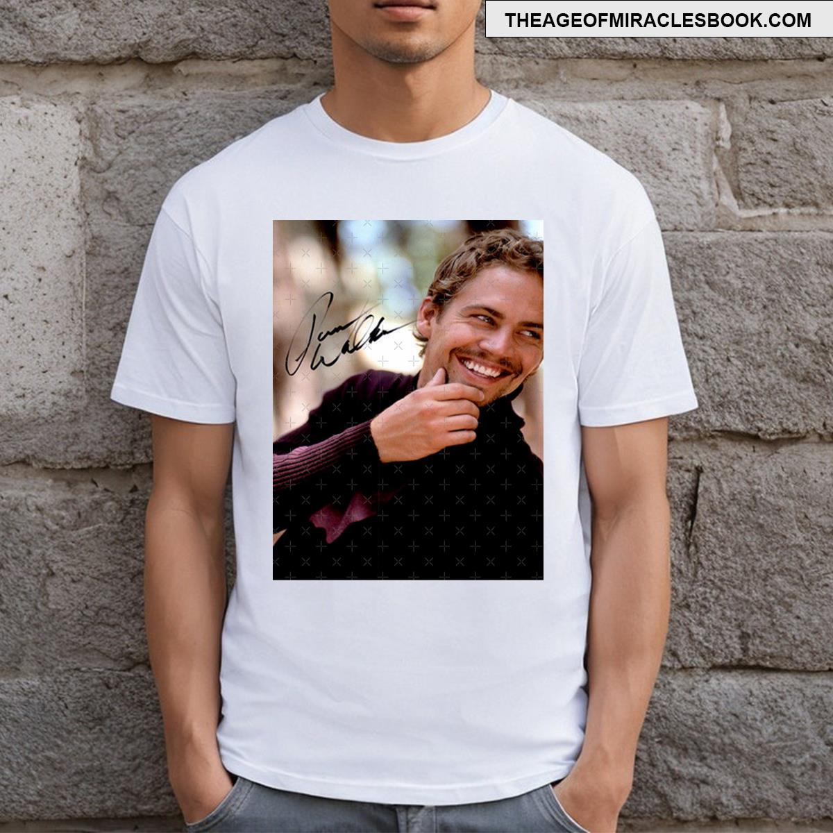 Paul Walker Signed T-shirt