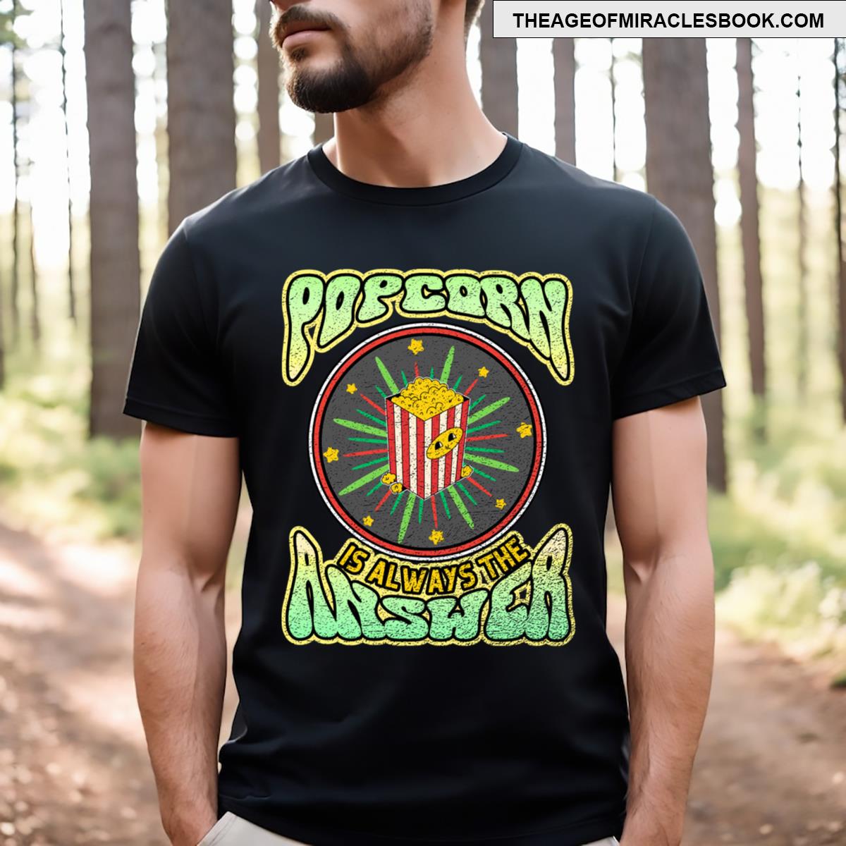Popcorn Lover Is Aways Answer Funny Cute T-shirt