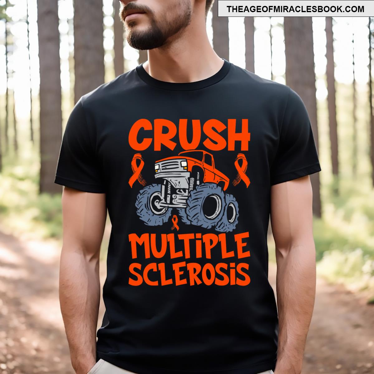Crush Multiple Sclerosis Awareness Design For Men Boys T-shirt