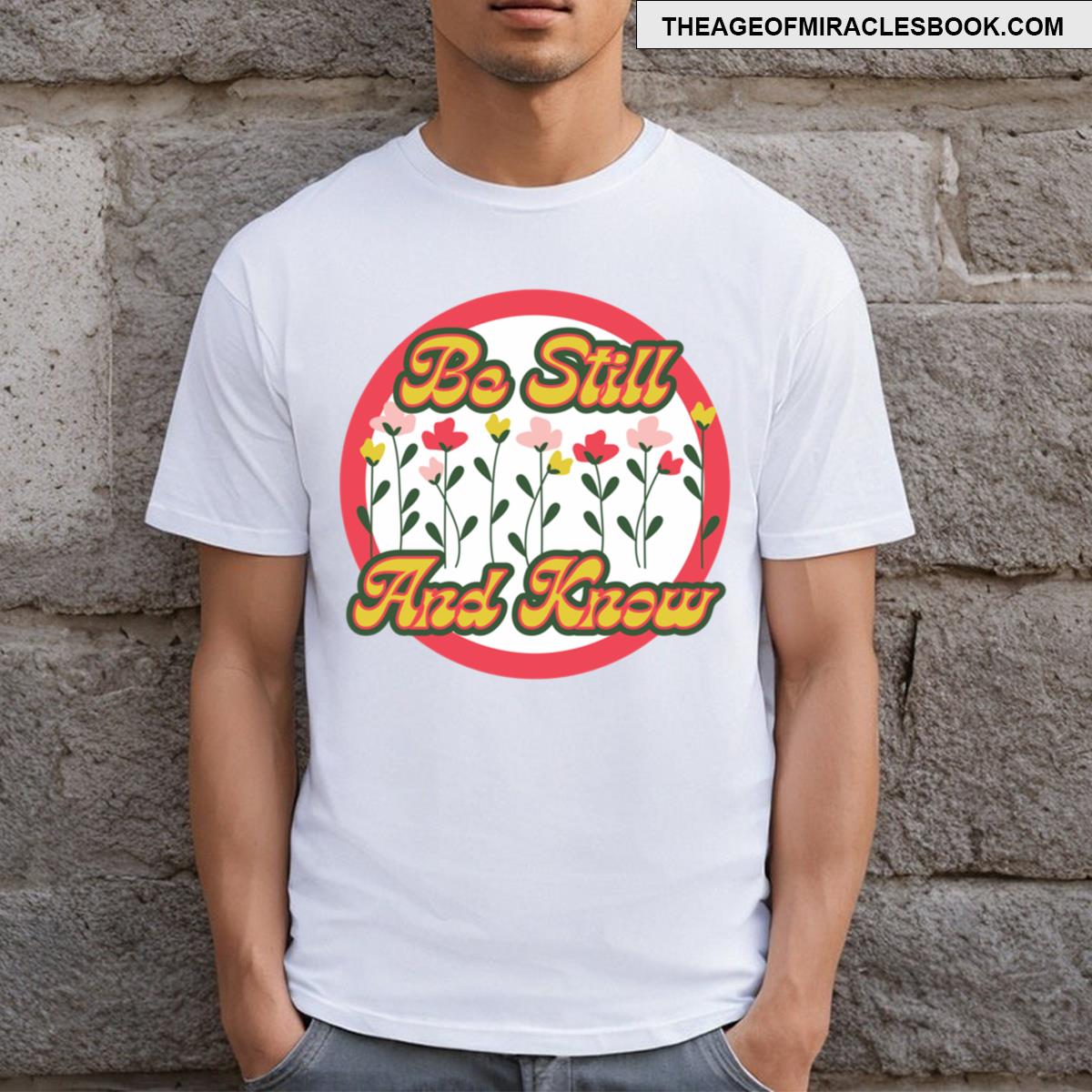 Floral Psalm 4610 Verse T-shirt