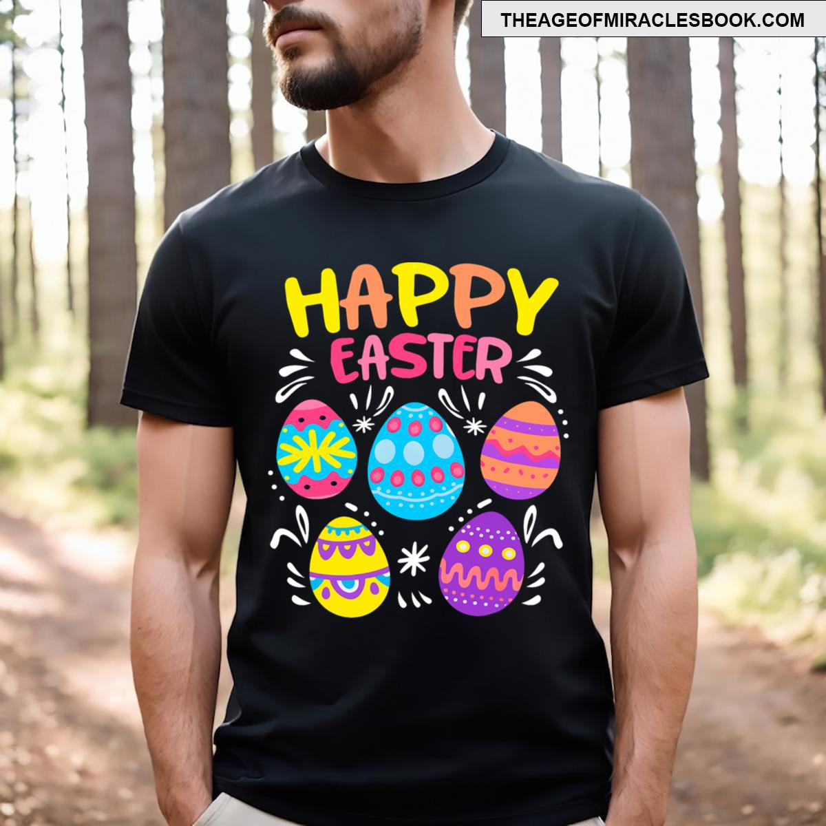 Happy Easter Egg Hunting Funny Easter Day Men Kids T-shirt