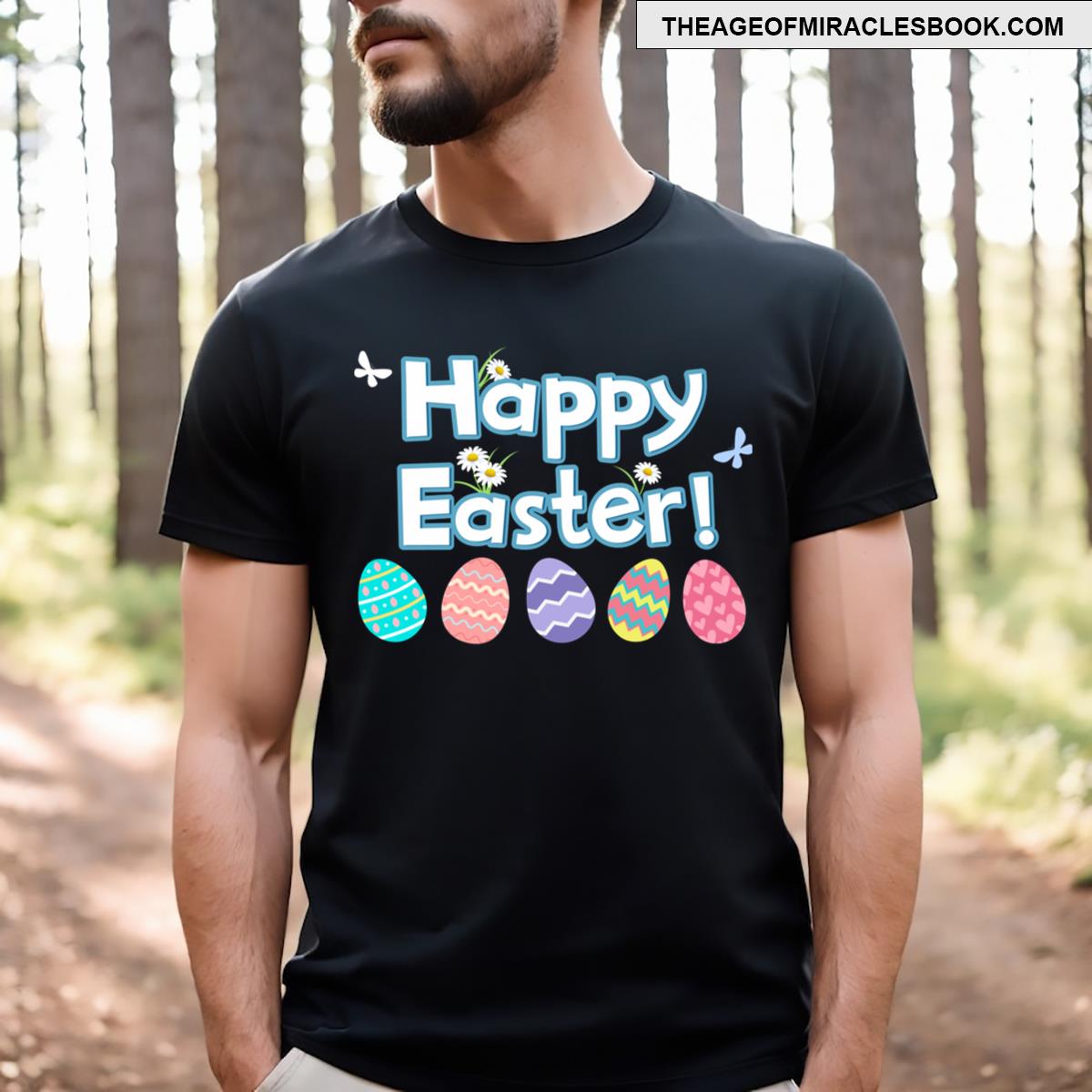 Happy Easter Happy Eggs Funny Easter Day Girls Essential T-shirt