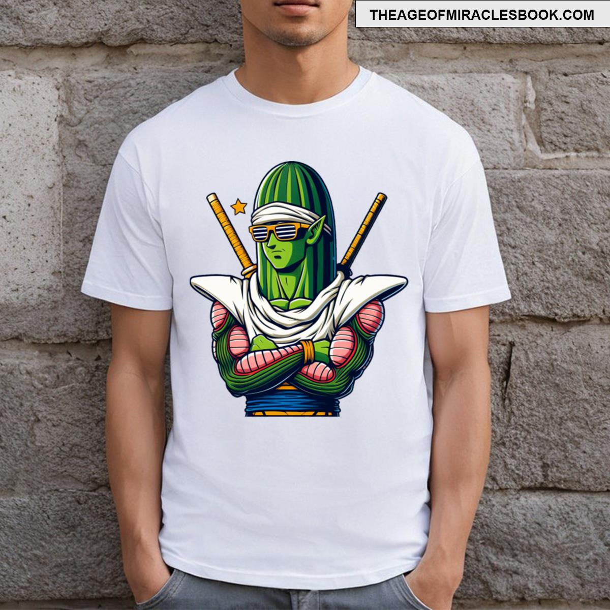 Piccolo Cucumber Funny Face T-shirt