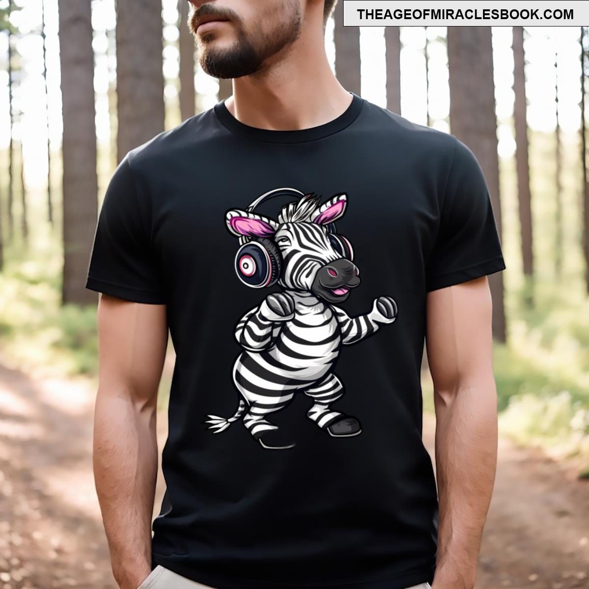 Playful Zebra Print Tees T-shirt