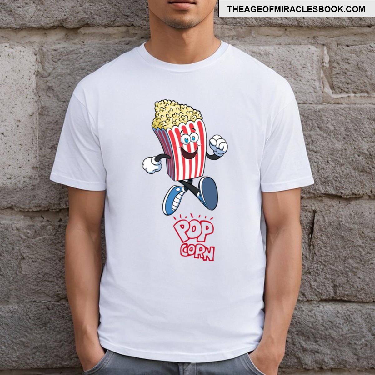 Popcorn Lover Heartbeat Gift Popcorn T-shirt