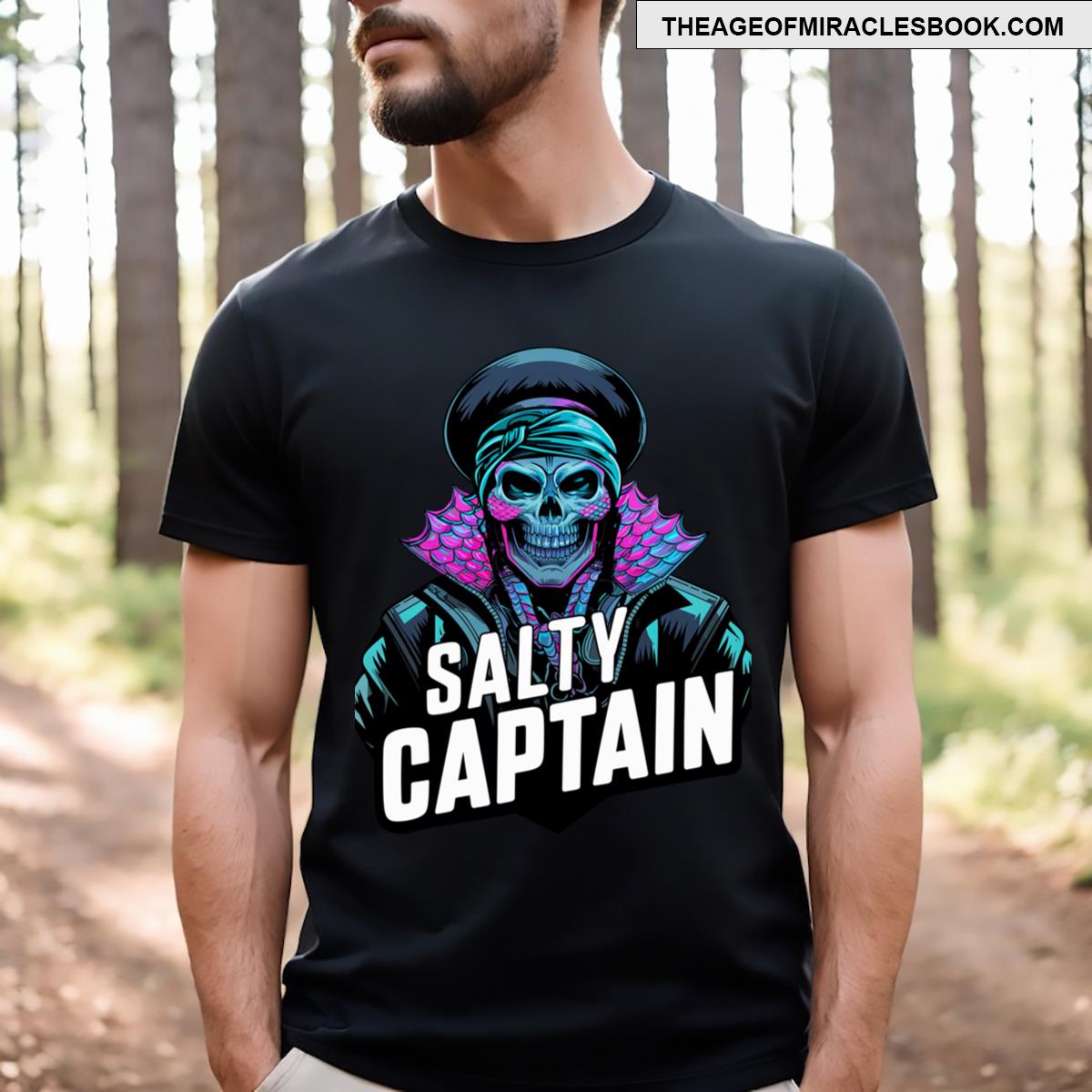 Salty Captain Summer Spring Break Vacation Ocean T-shirt