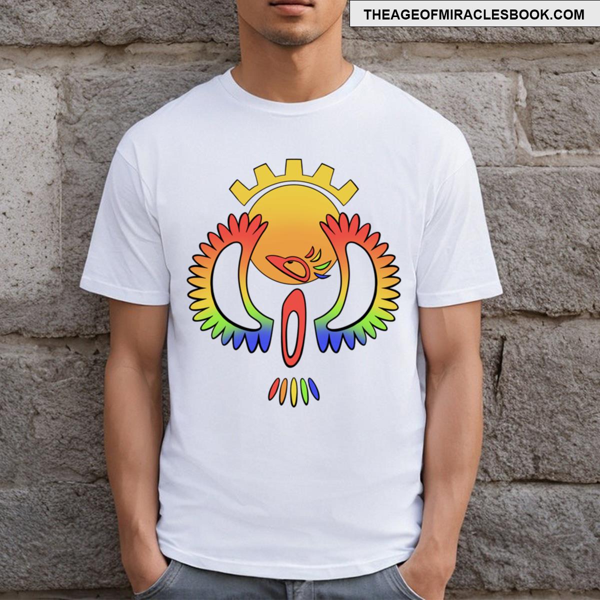 Simplified Rainbow Phoenix With Sun T-shirt