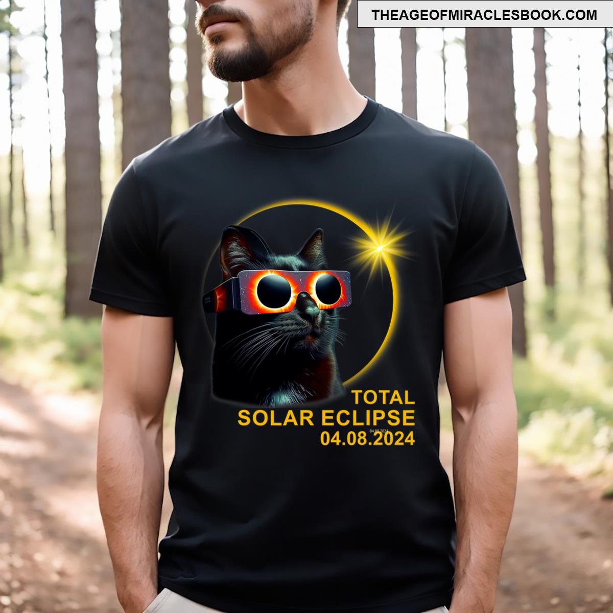 Total Solar Eclipse 2024 Cute Solar Eclipse Kids Toddler Boy T-shirt