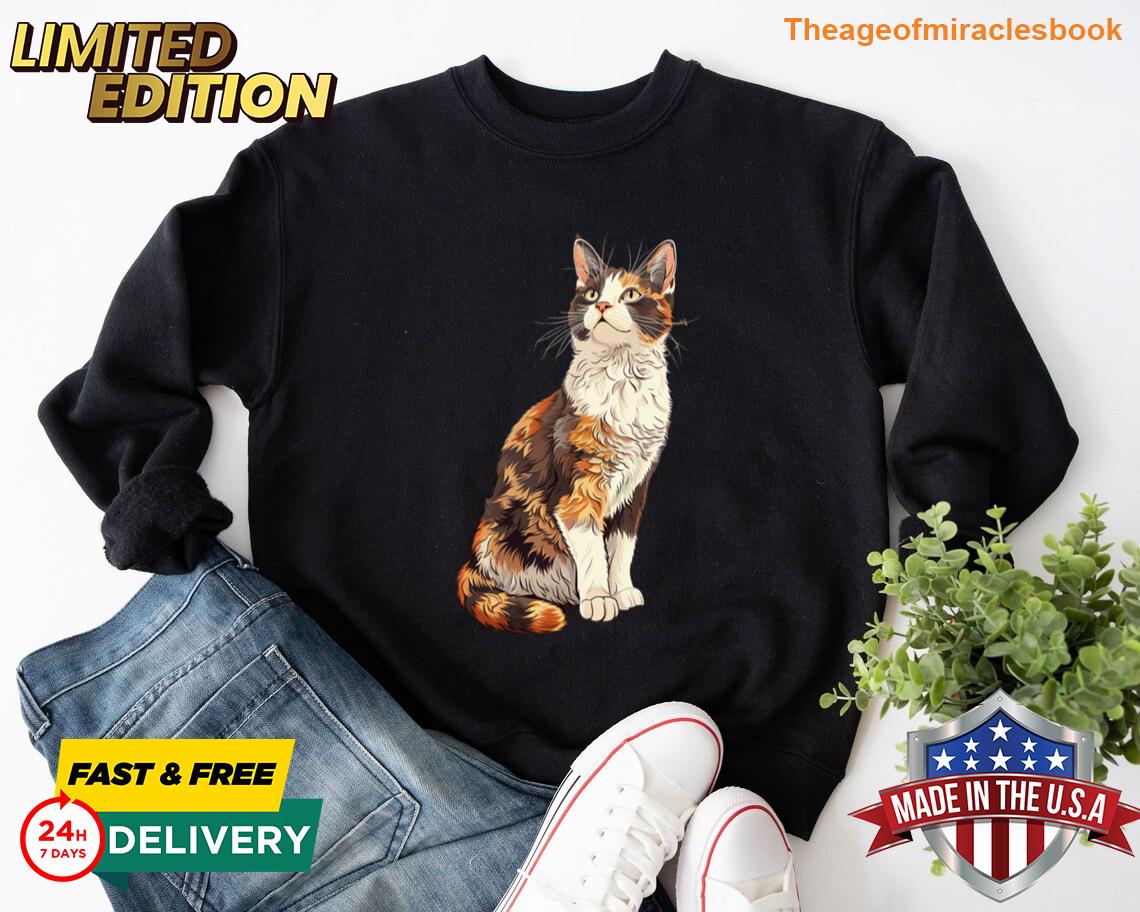 Cottagecore Cat Decor T-shirt - Image 4