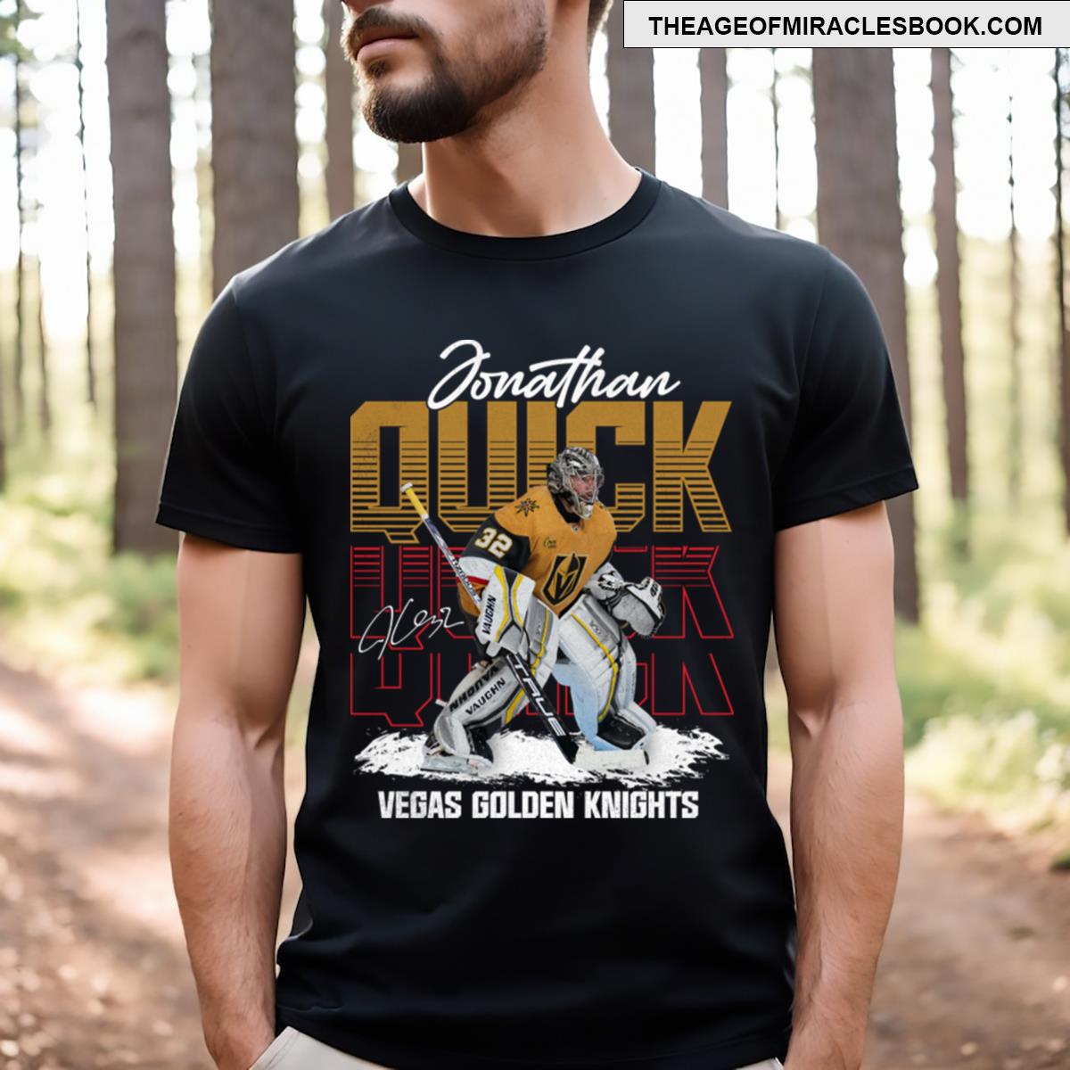 Jonathan Quick Superstar Pose T-shirt