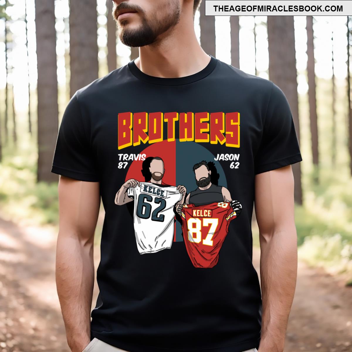 Kelce Brothers Comic Style T-shirt