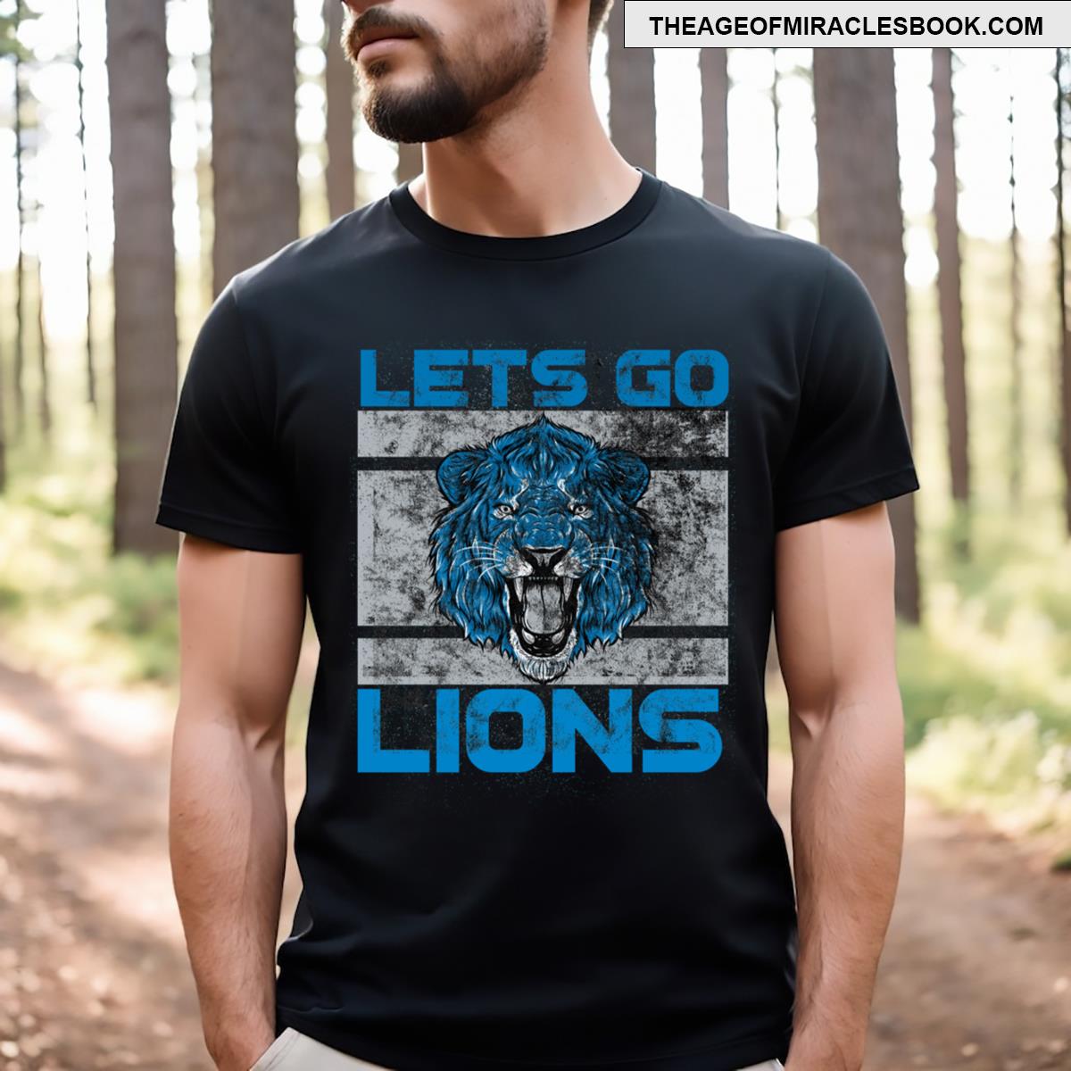 Lets Go Lions!!! Washed And Worn Look! Active T-shirt