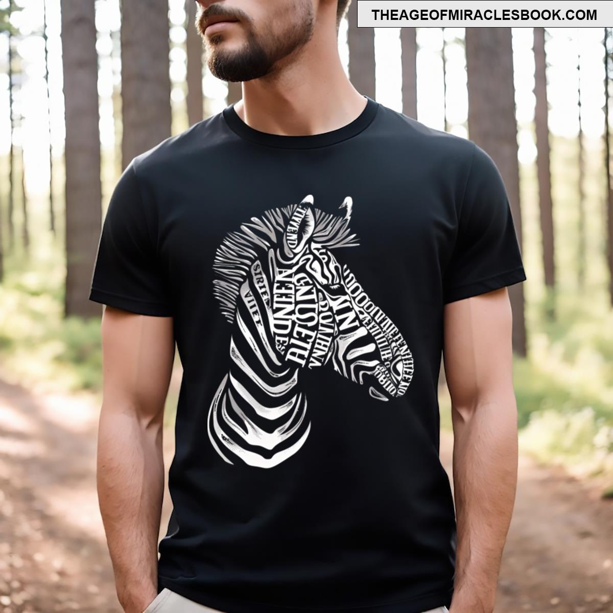 Playful Zebra Pattern Trends T-shirt
