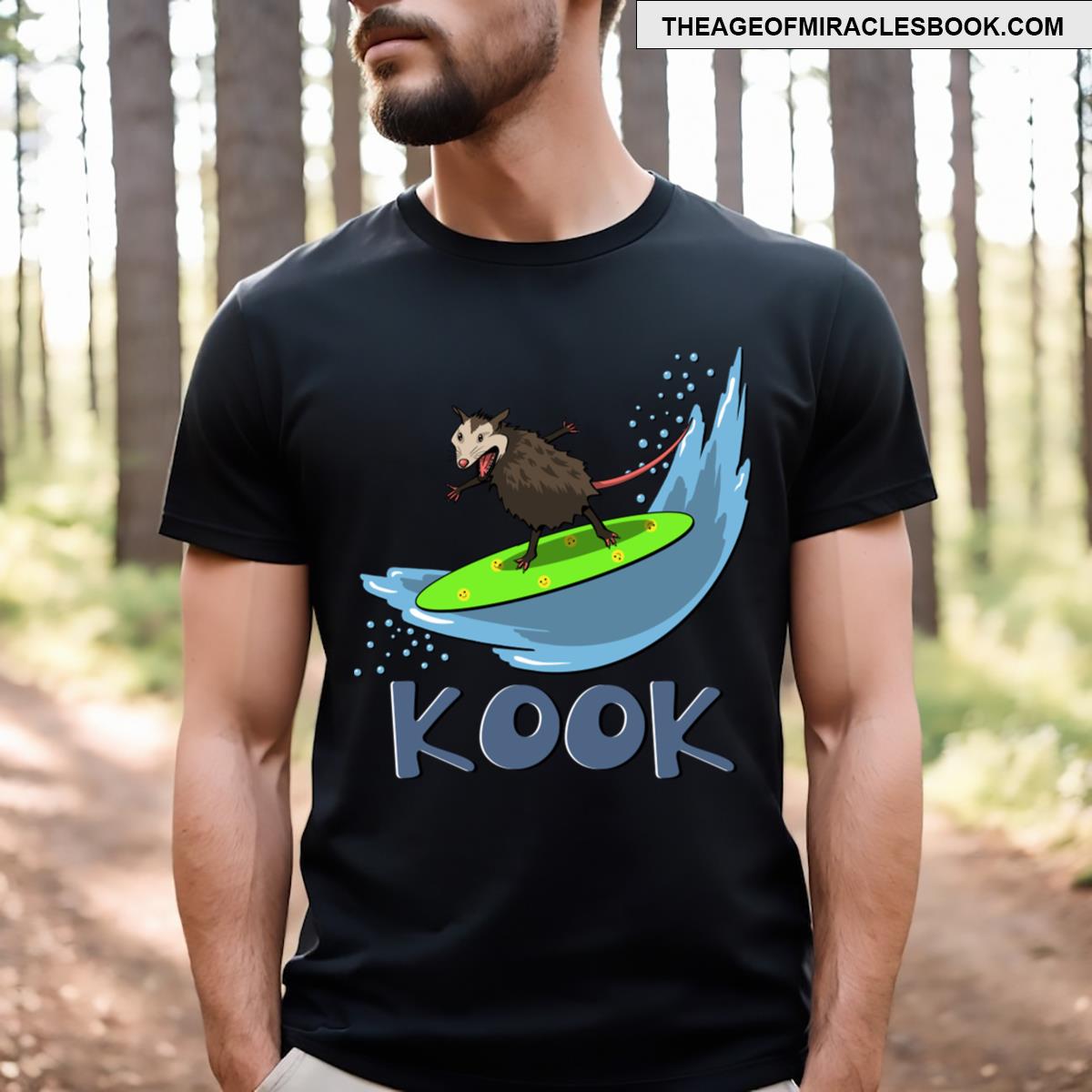 Surfing Kook Opossum T-shirt