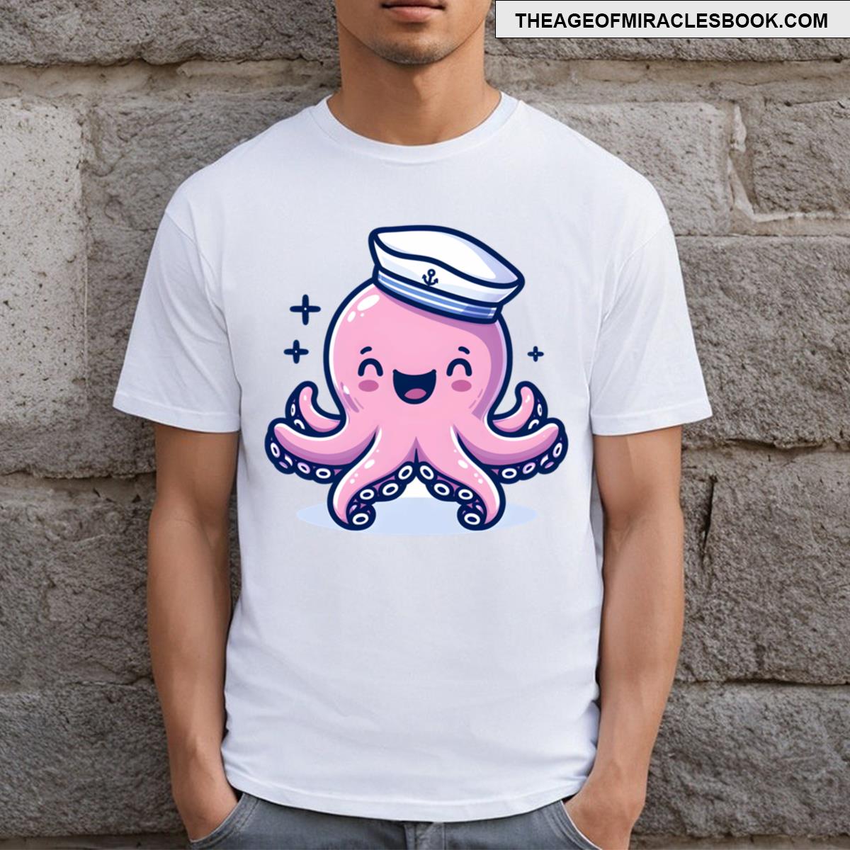 Kawaii Actor A Sailor Hat T-shirt