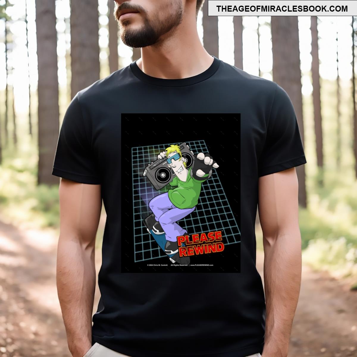 Please Rewind Radical Grind Graphic T-shirt