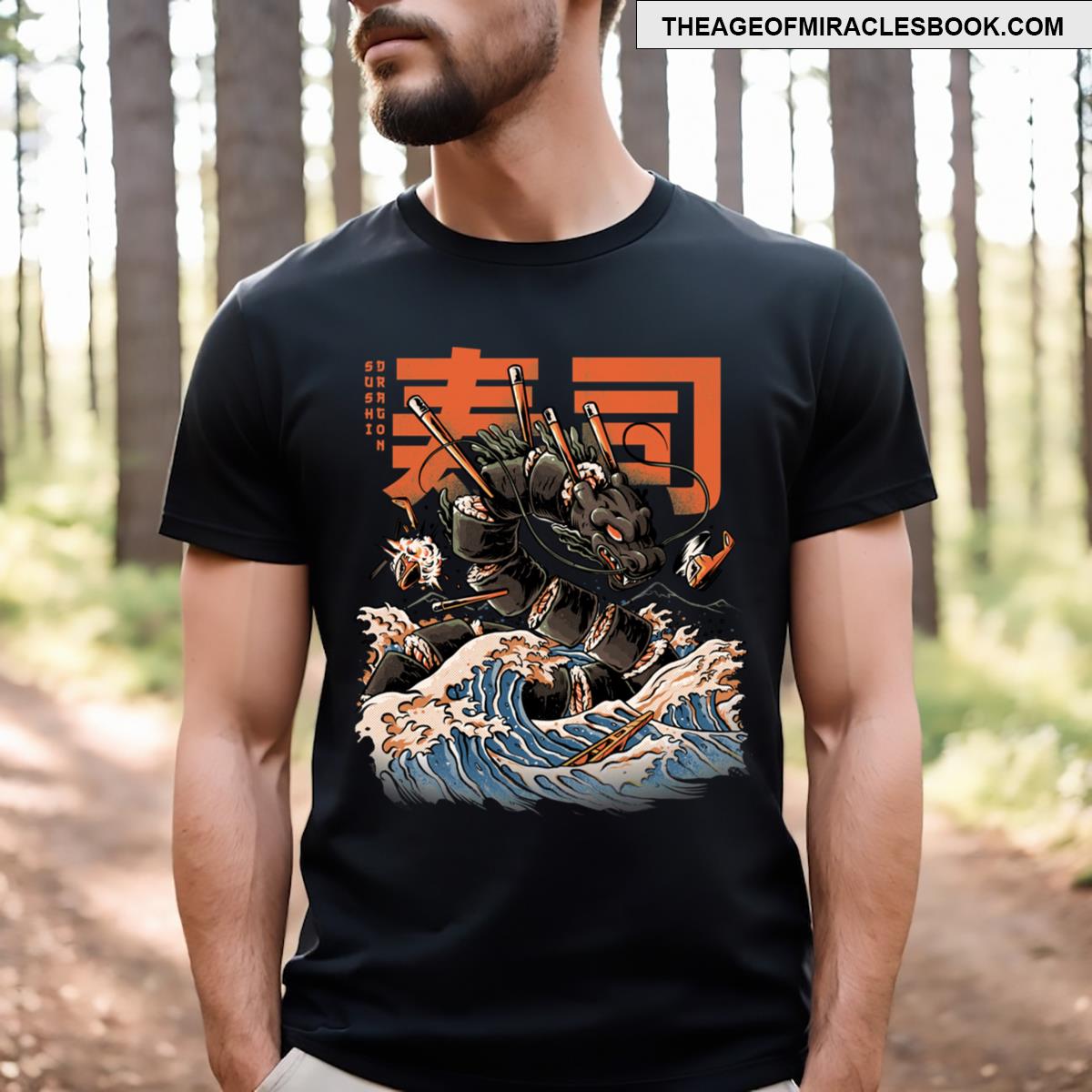 The Black Sushi Dragon T-shirt