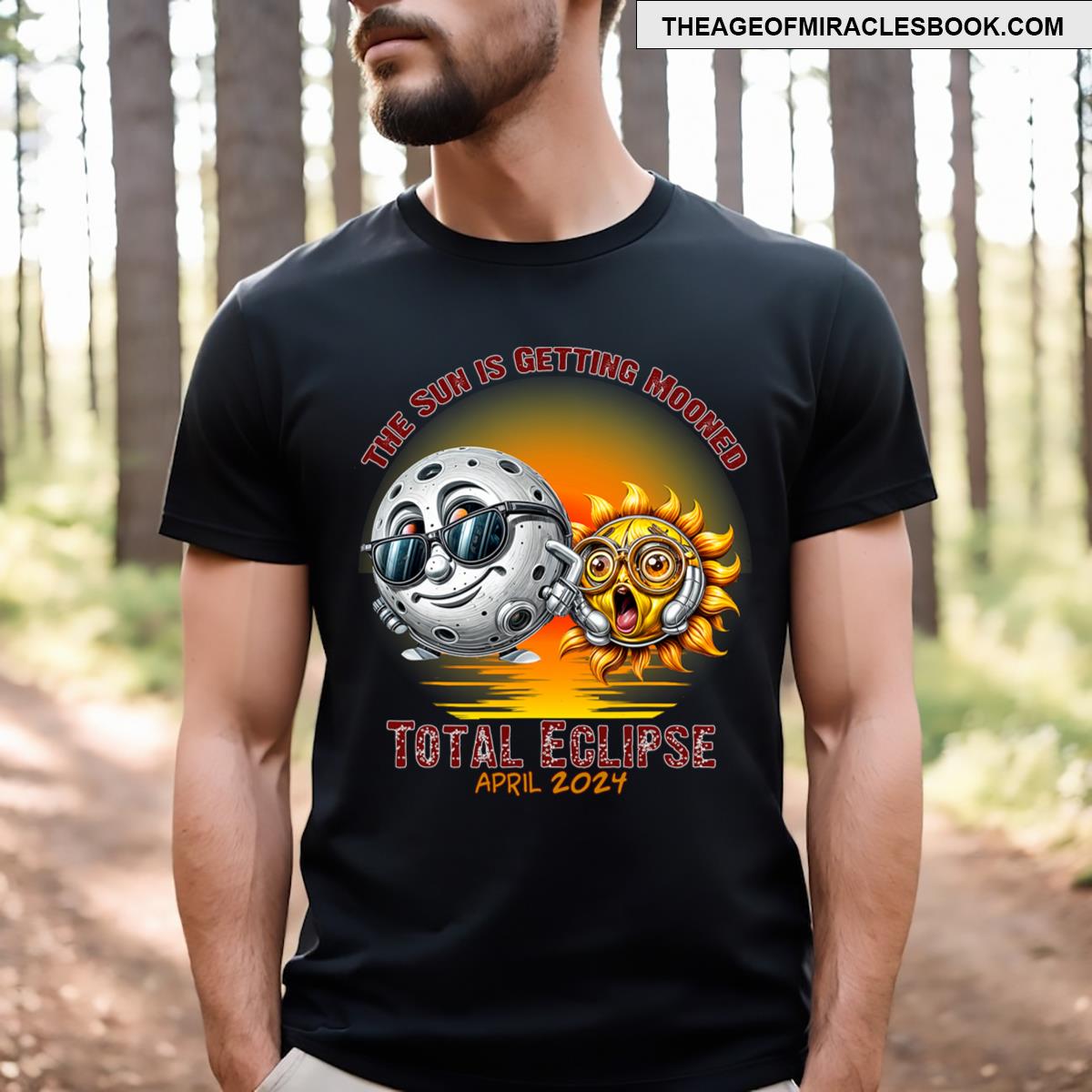 Total Solar Eclipse Chase April 2024 Sun Is Getting Mooned T-shirt