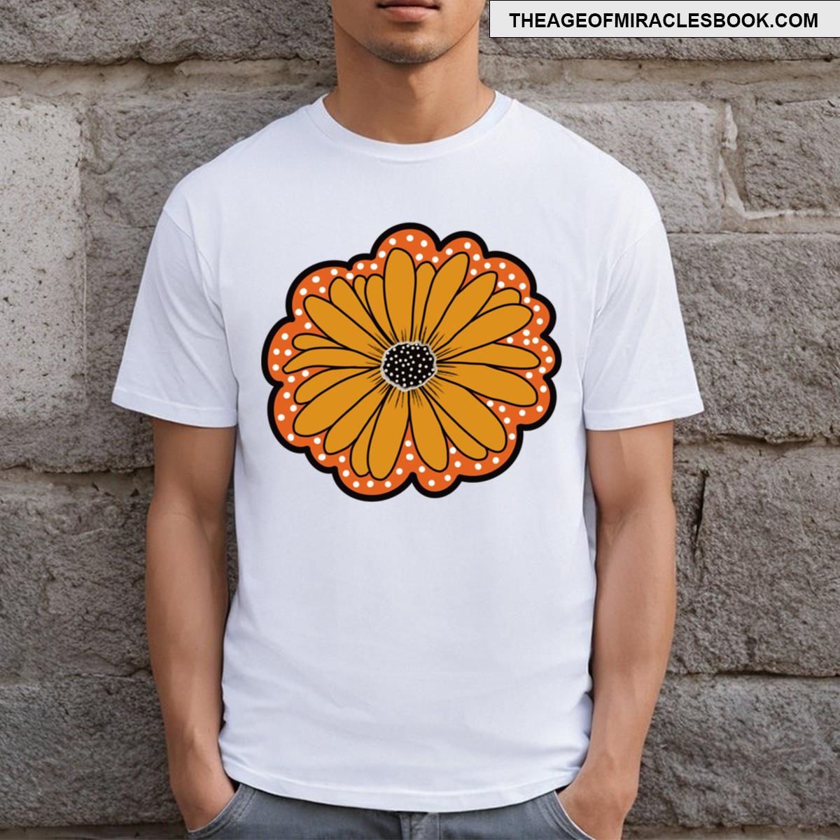 Big Orange Flower T-shirt