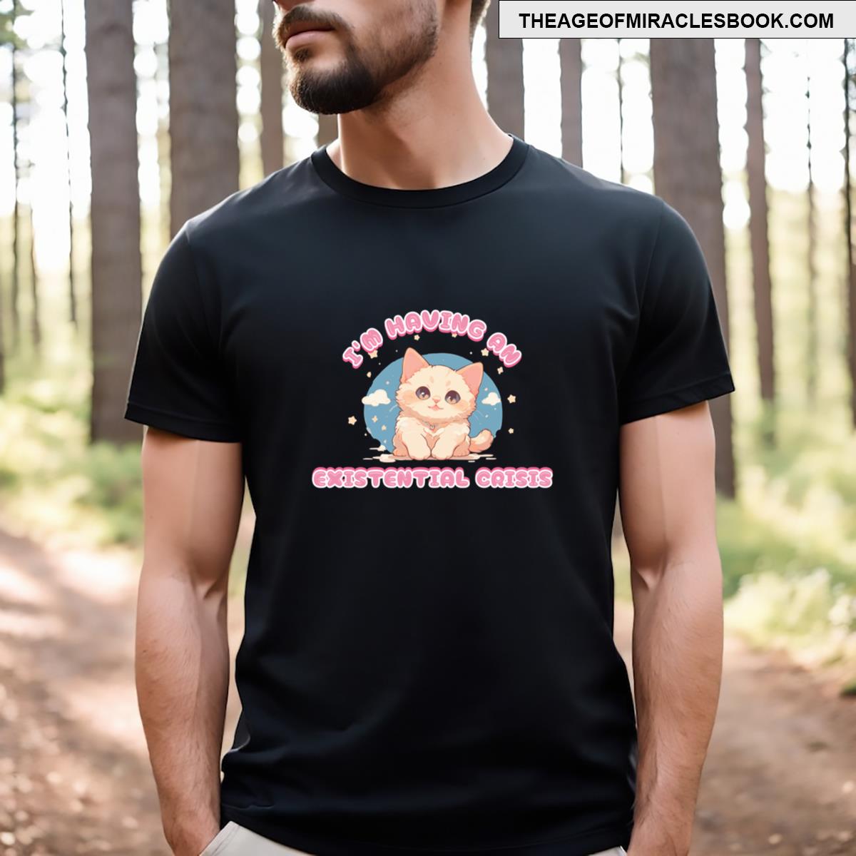 I’m Having An Existential Crisis Funny Existential Dread Kitten Essential T-shirt