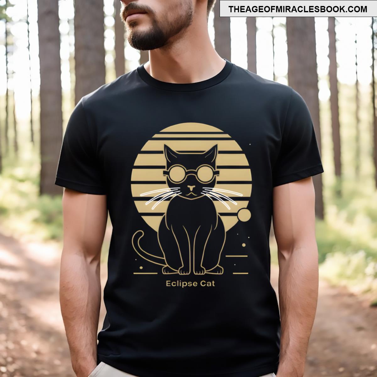 Solar Eclipse Cat Wearing Solar Eclipse Glasses Essential T-shirt