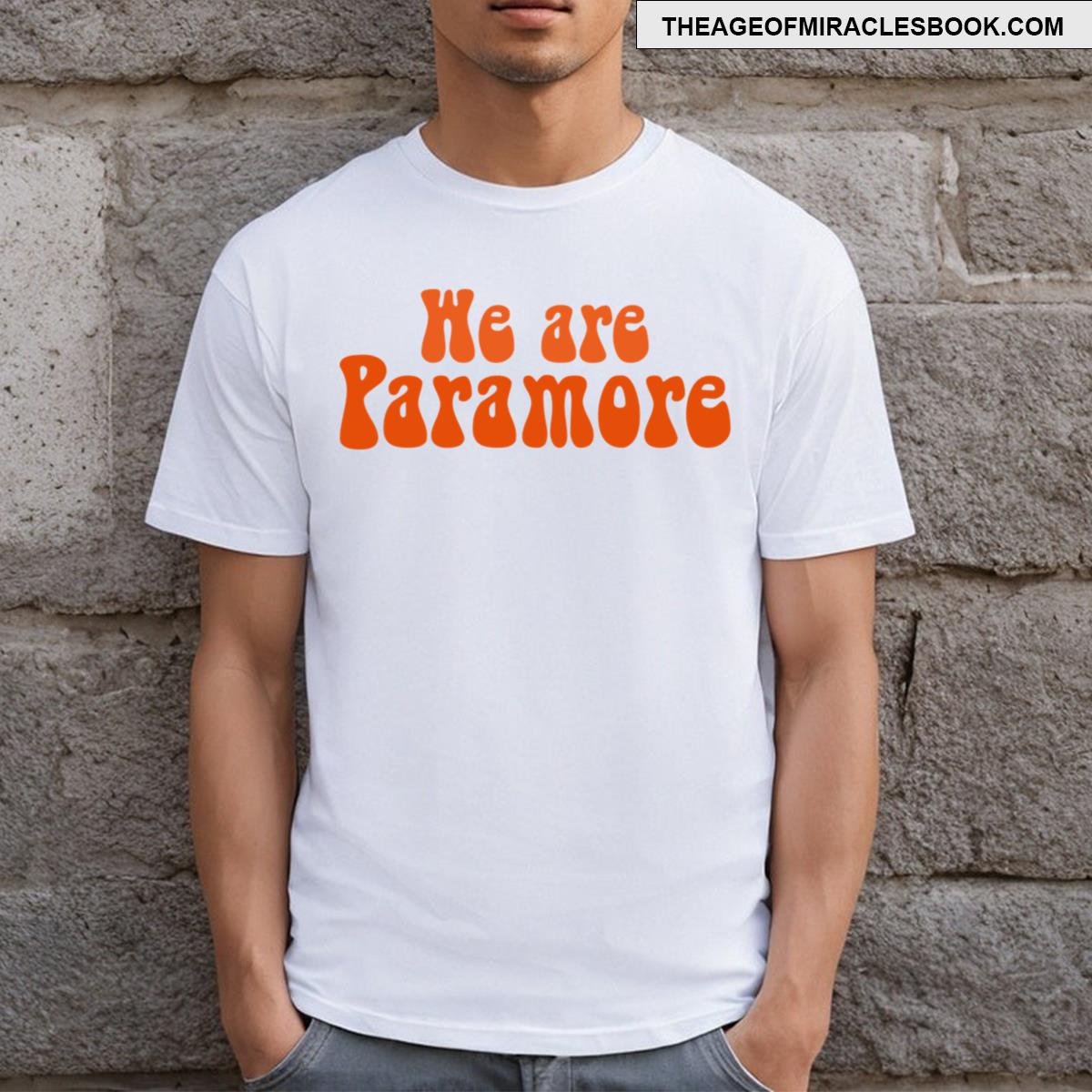 We Are Paramore Orange Punk Band T-shirt