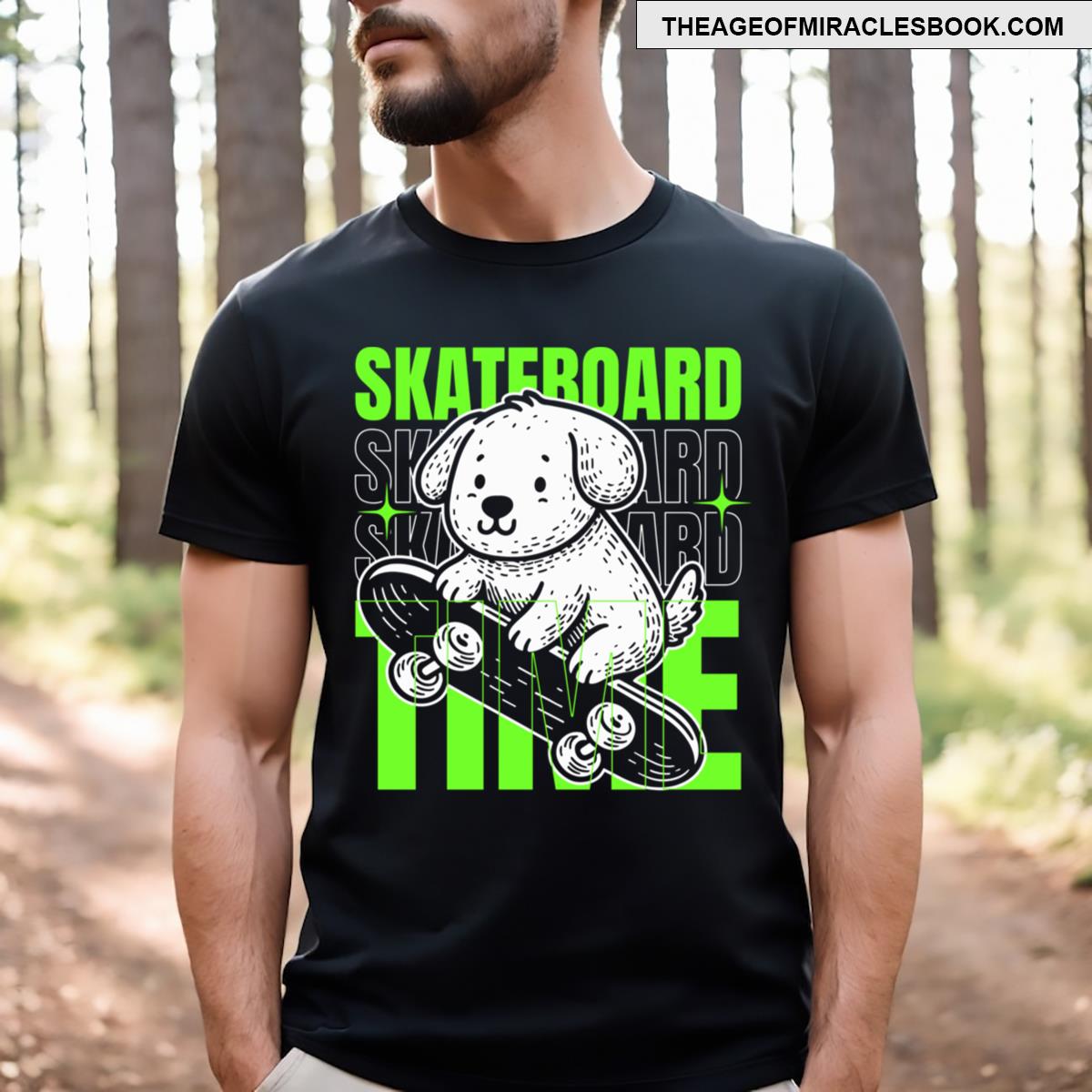 Dog Skateboard T-shirt
