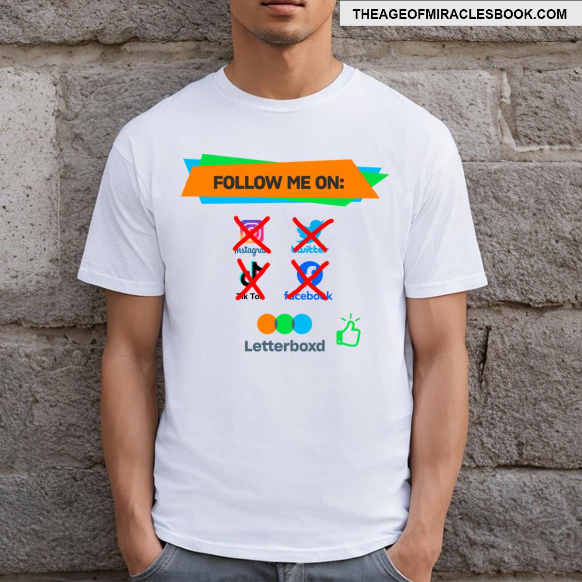 Follow Me On Letterboxd T-shirt