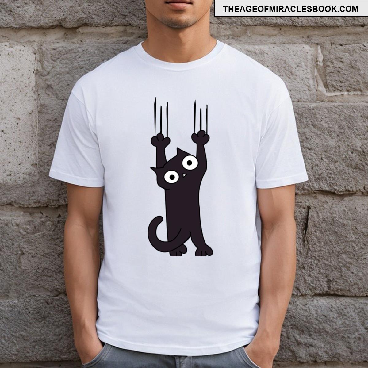 Funny Cat Drawing T-shirt