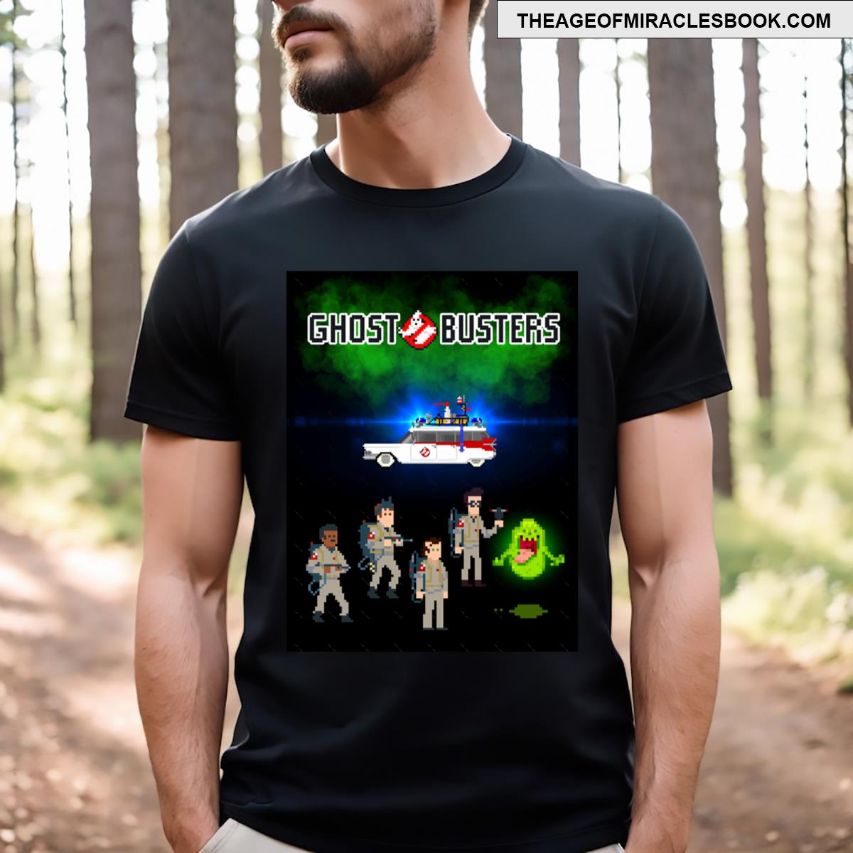 Ghost Pixel Buster Slime Mobile T-shirt