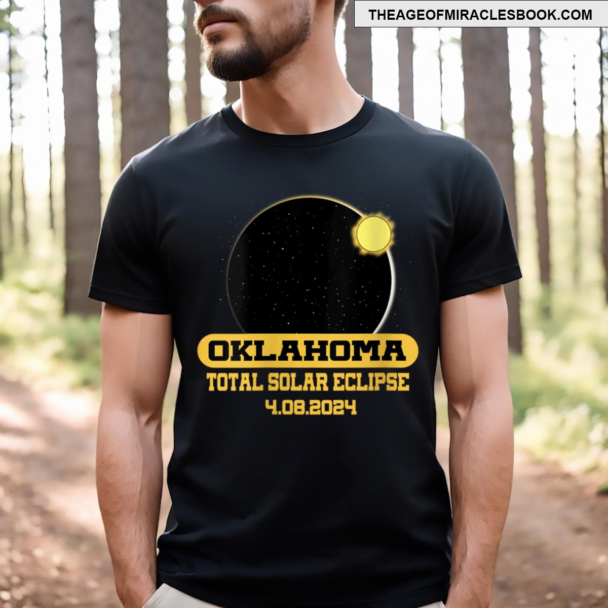 Oklahoma Astronomy Total Solar Eclipse 2024 T-shirt