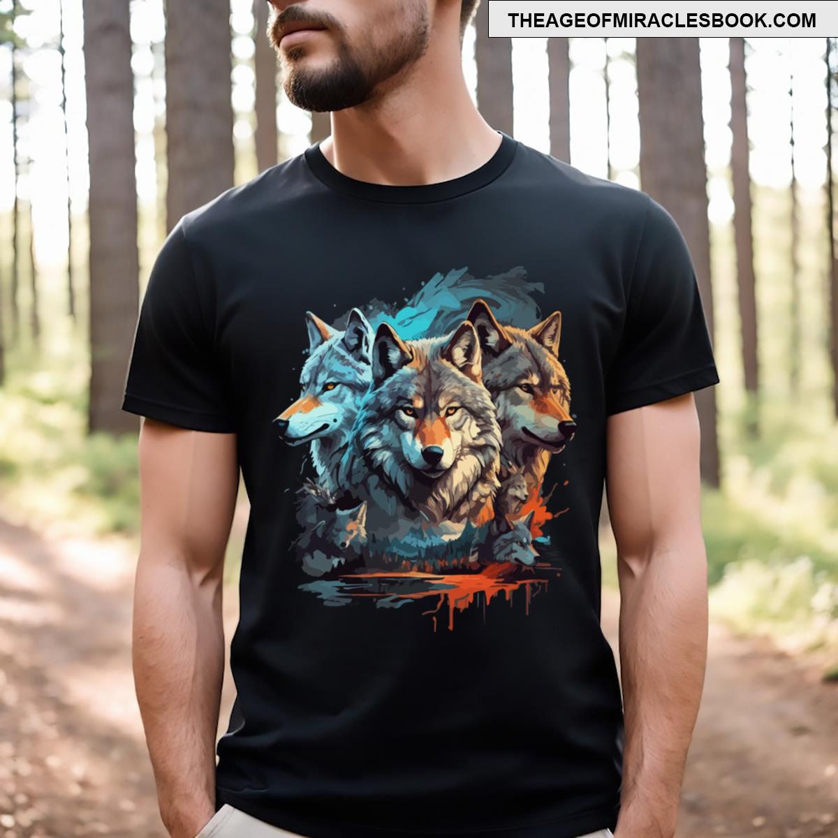 Three Wolf T-shirt