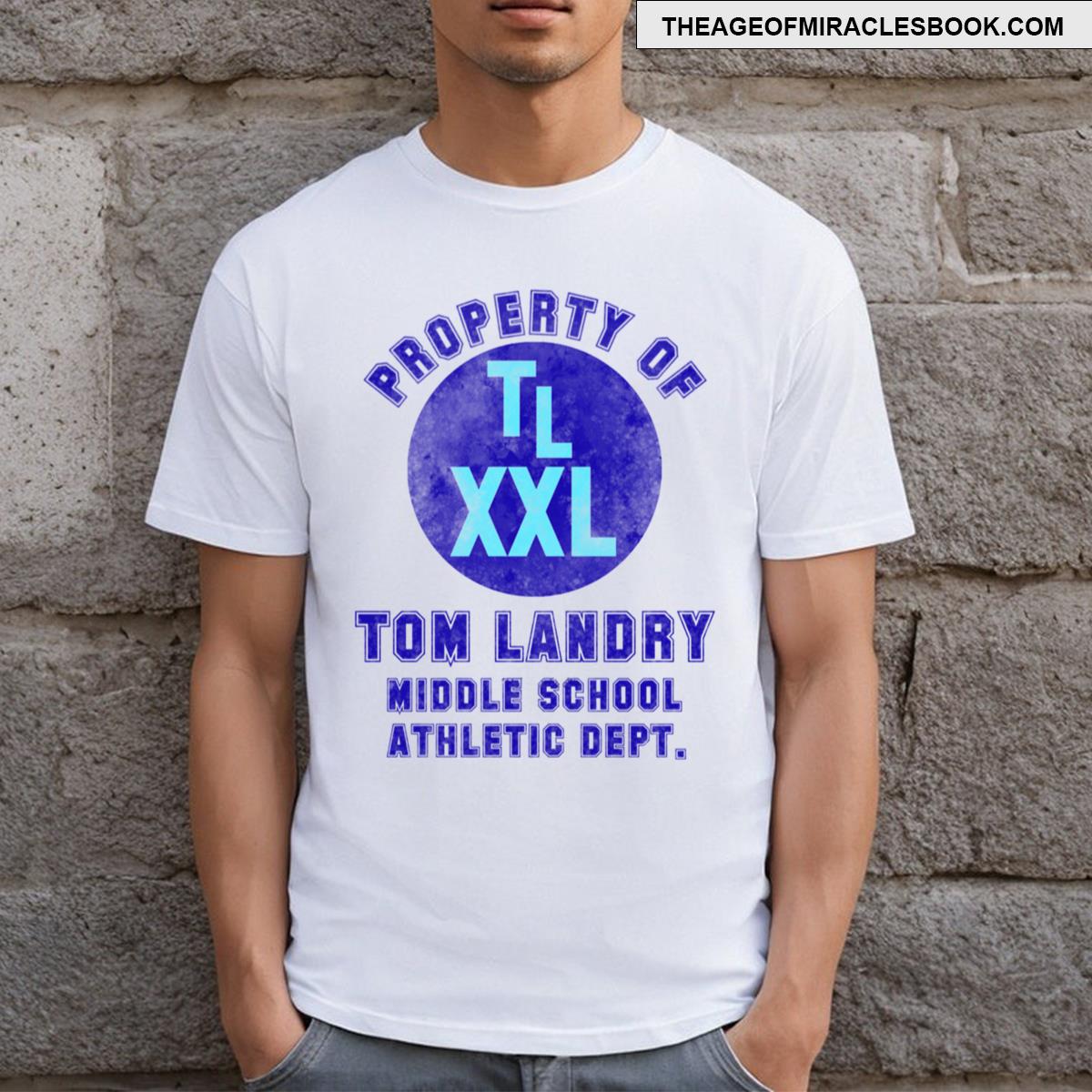 Tom Landry Middle School Blue T-shirt