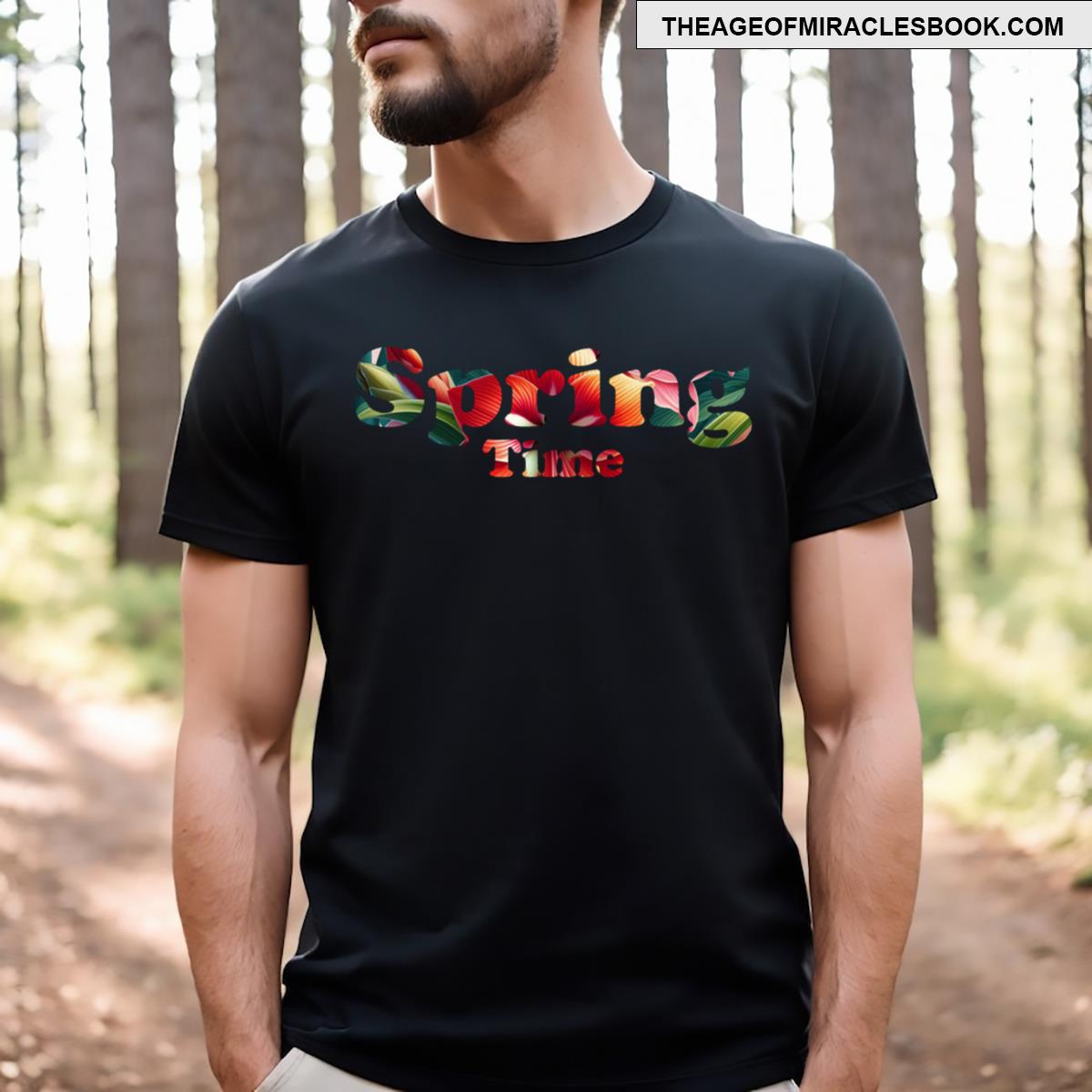 Vibrant Red Beautiful Amaryllis Floral Pattern Active T-shirt