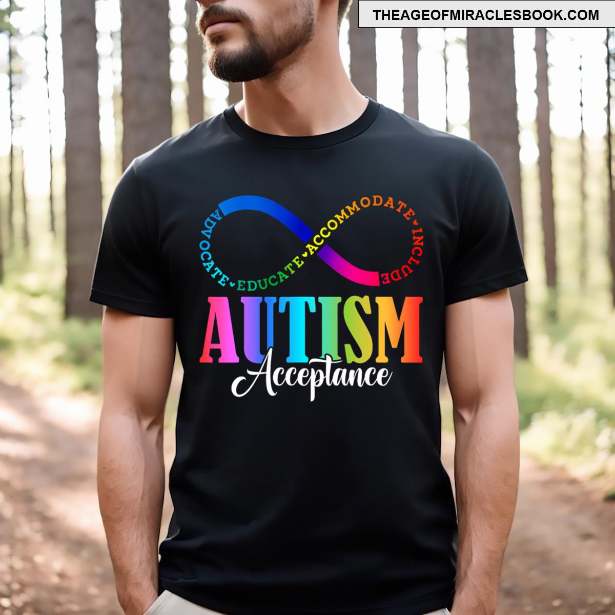 Autism Awareness Acceptance Infinity Symbol Men T-shirt