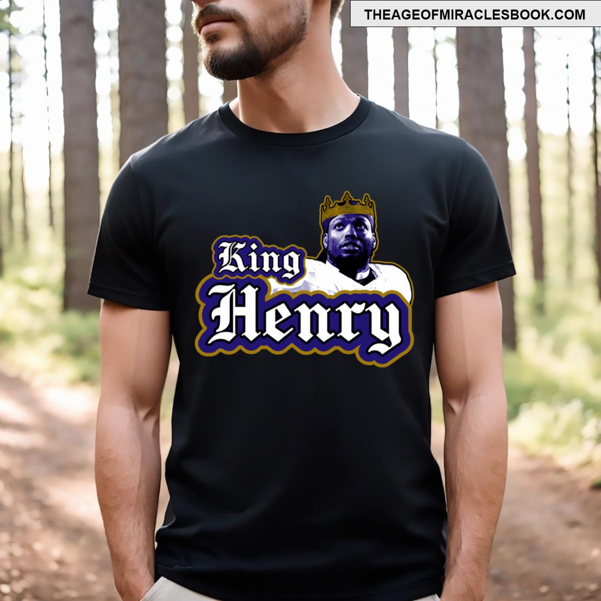 King Henry Ravens Derrick Henry T-shirt