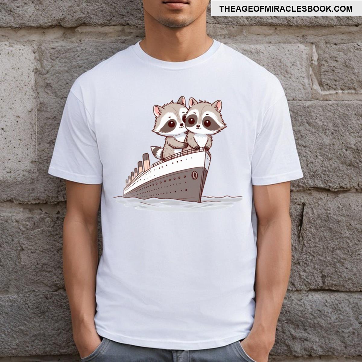 Titanic Raccoon T-shirt