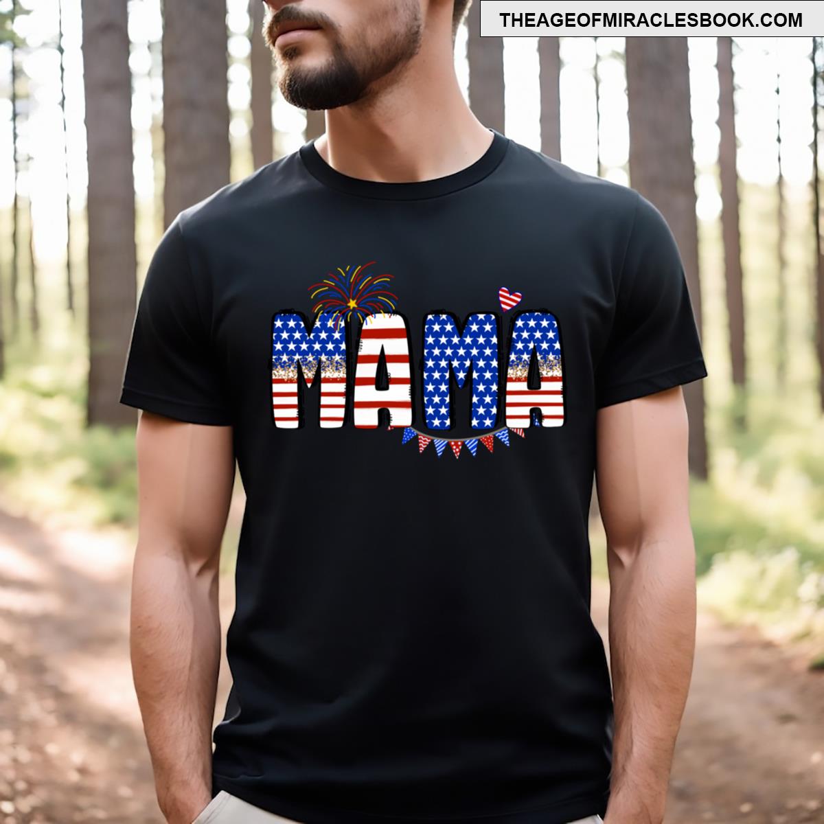 Mama 4th July Design T-shirt