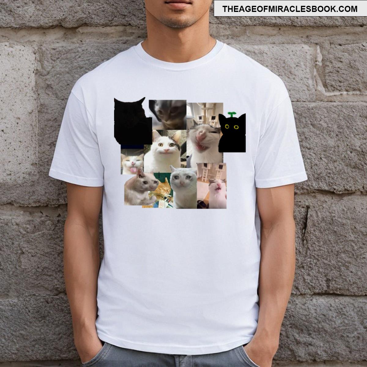 Cat Collage Meme T-shirt