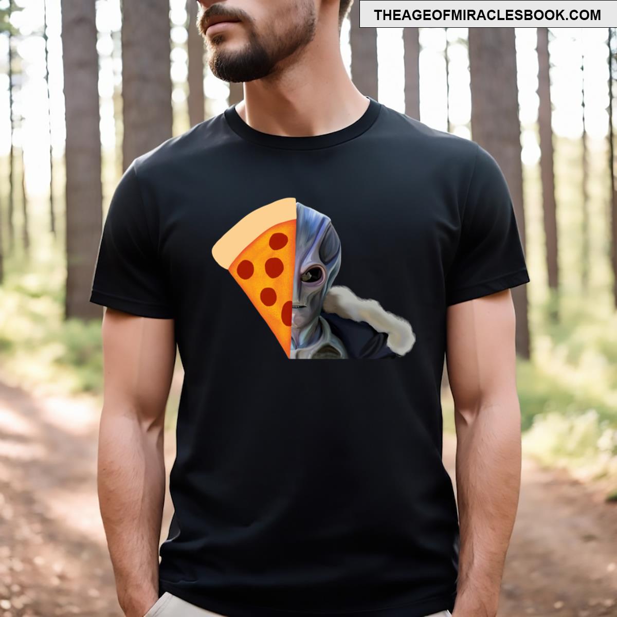 Resident Alien Pizza Head T-shirt