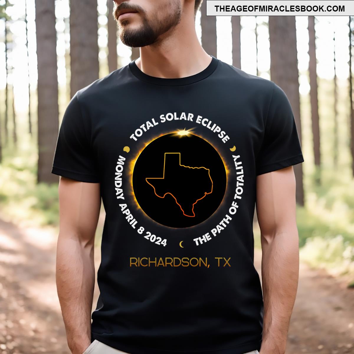 Richardson Texas Total Solar Eclipse 2024 T-shirt