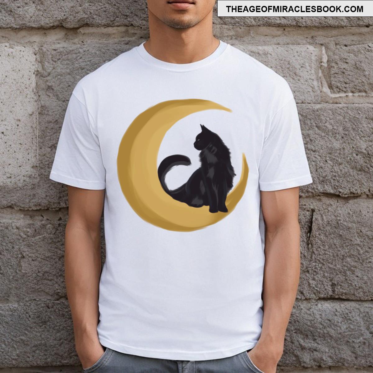 The Black Cat And Moon T-shirt