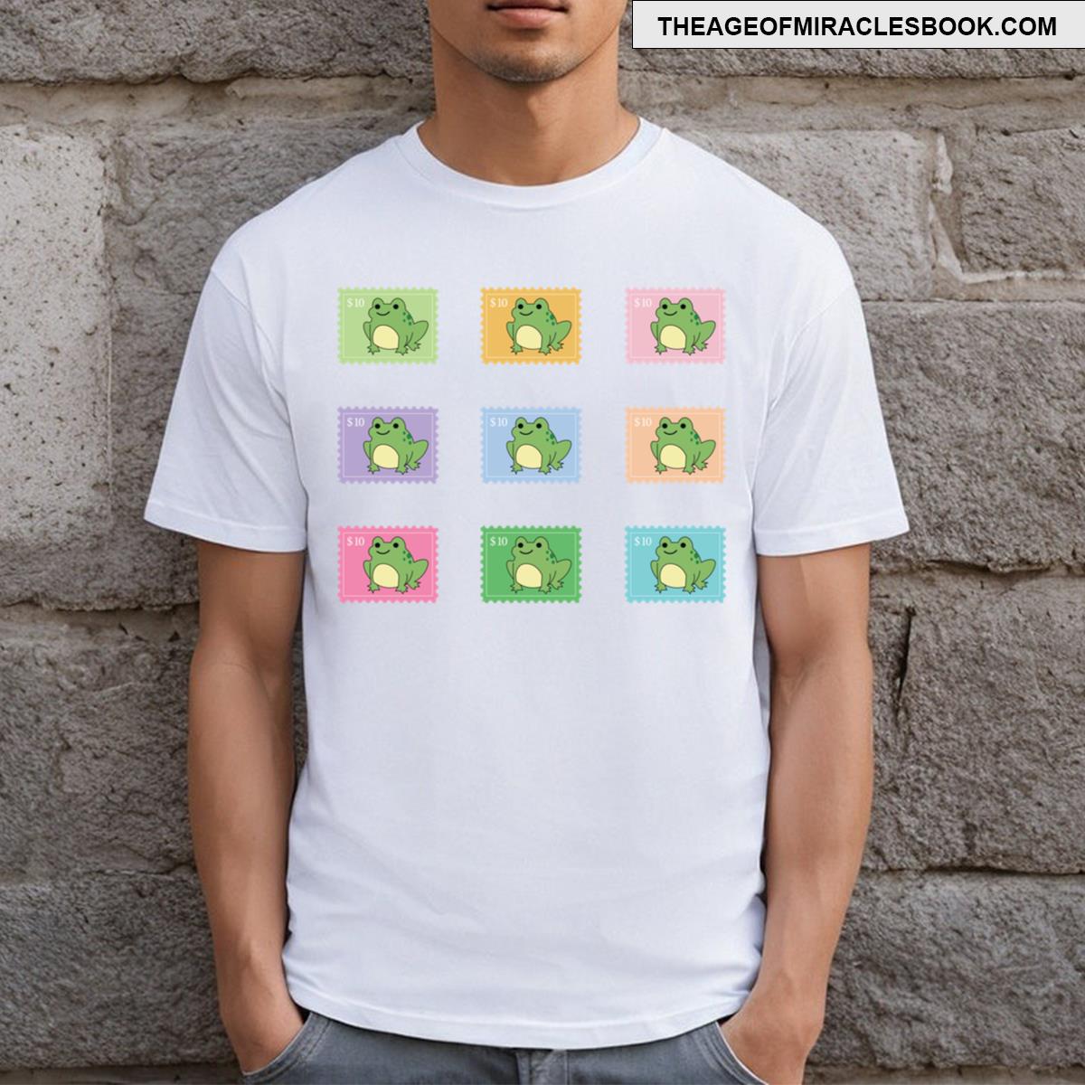9 Cute Doodle Frog Stamp Pack T-shirt