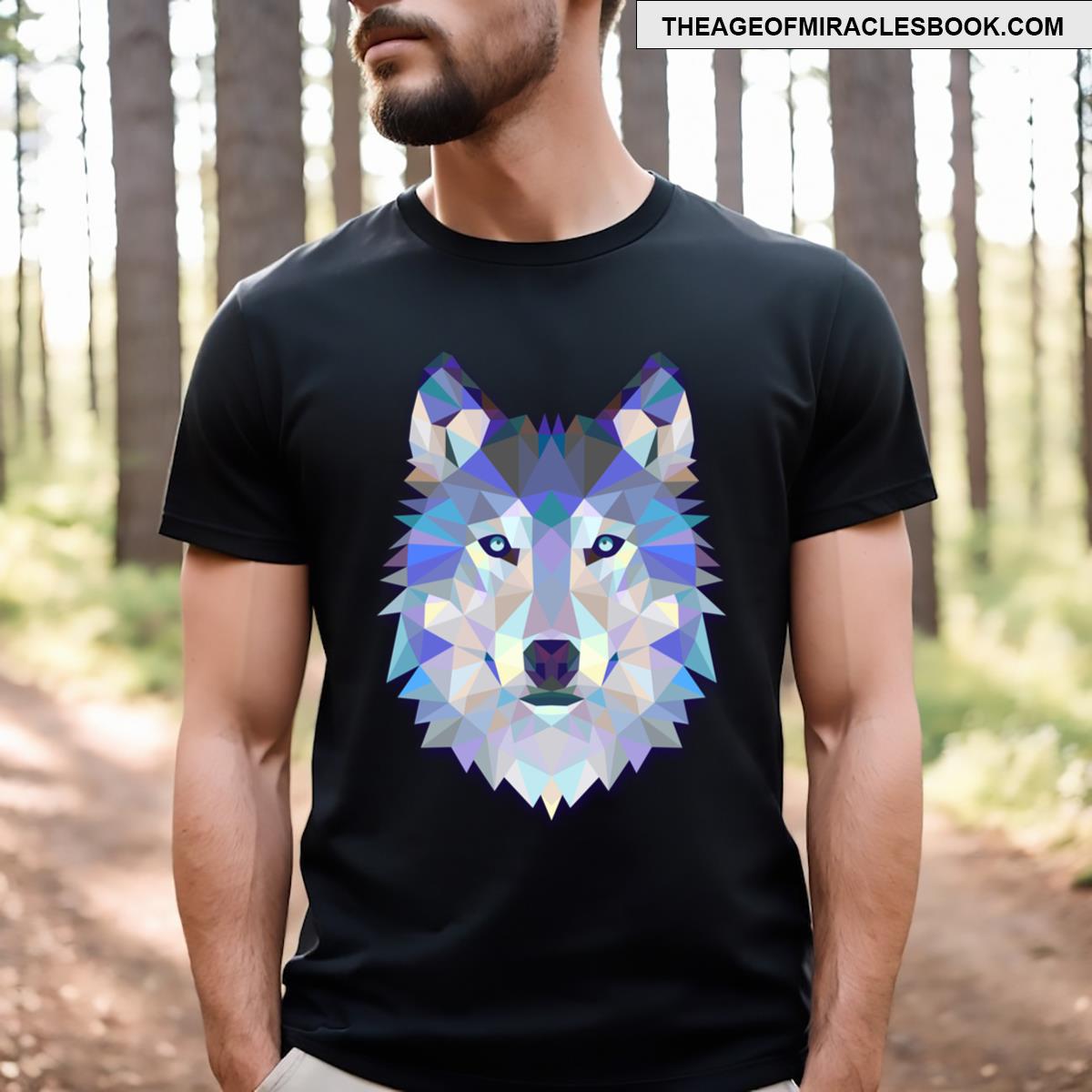 Cool Colorful Wolf T-shirt