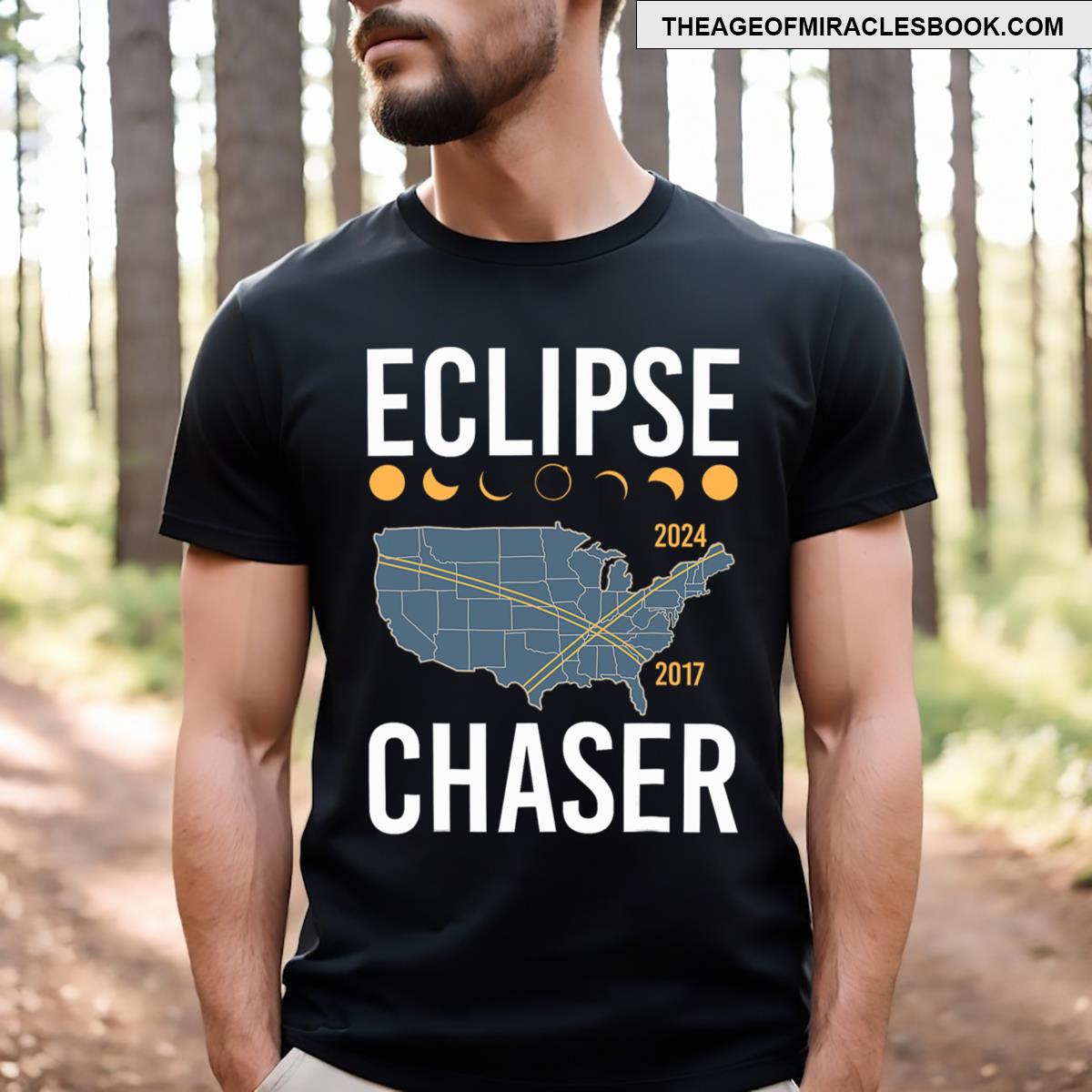 Eclipse Chaser Solar Eclipse 2024 Twice In A Lifetime T-shirt