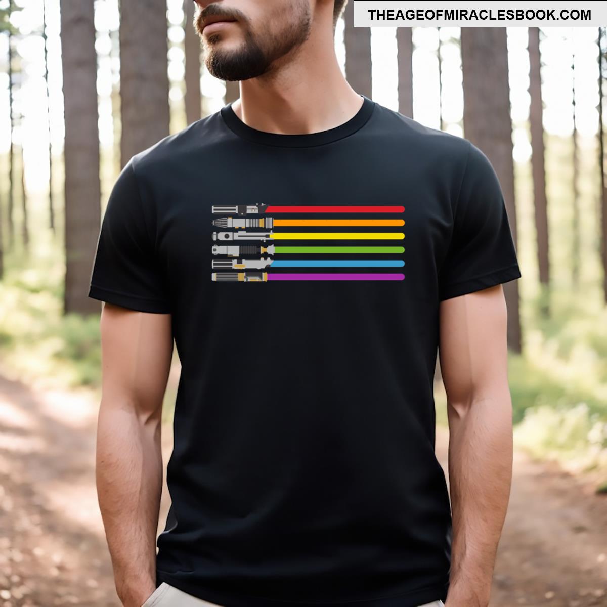 Lightsaber Rainbow Essential T-shirt