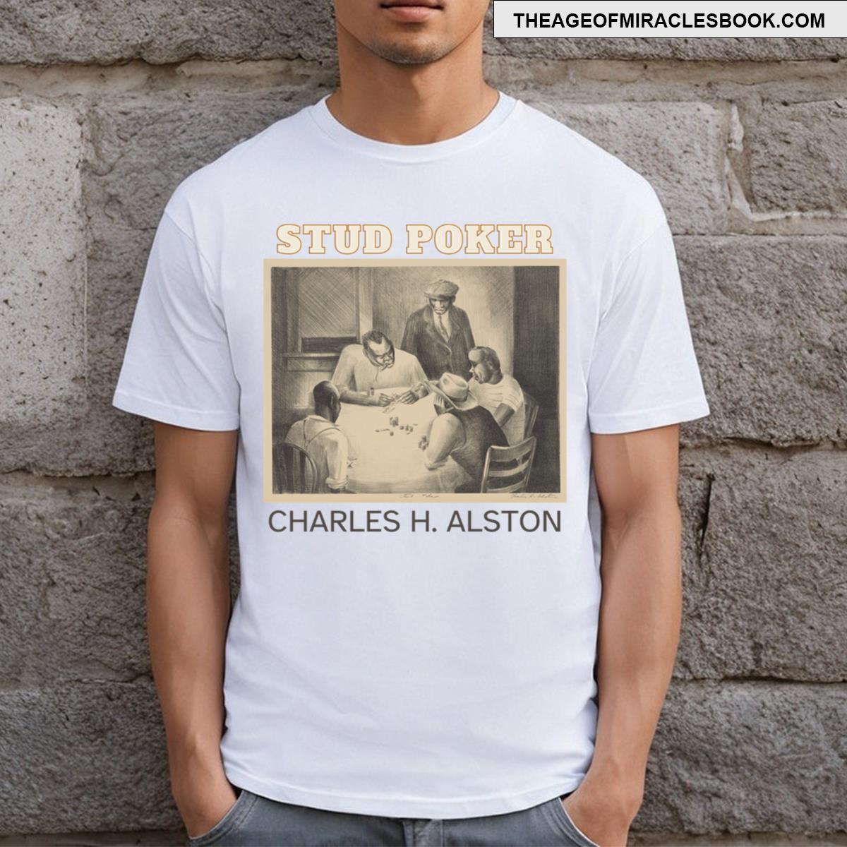 Stud Poker Charles Henry Alston T-shirt