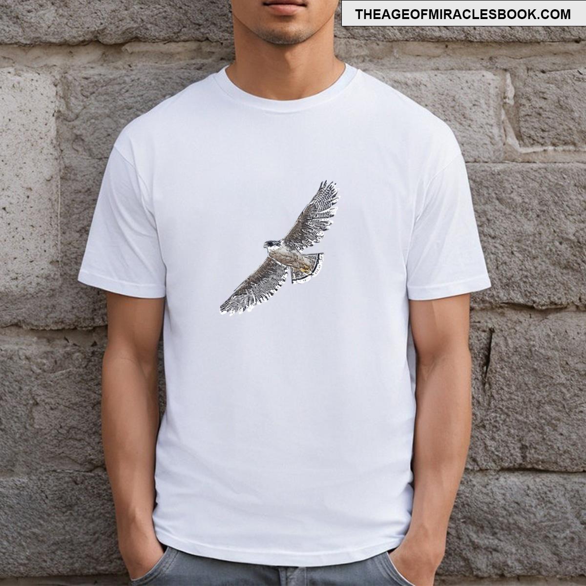White Tailed Hawk White Alternate Design T-shirt