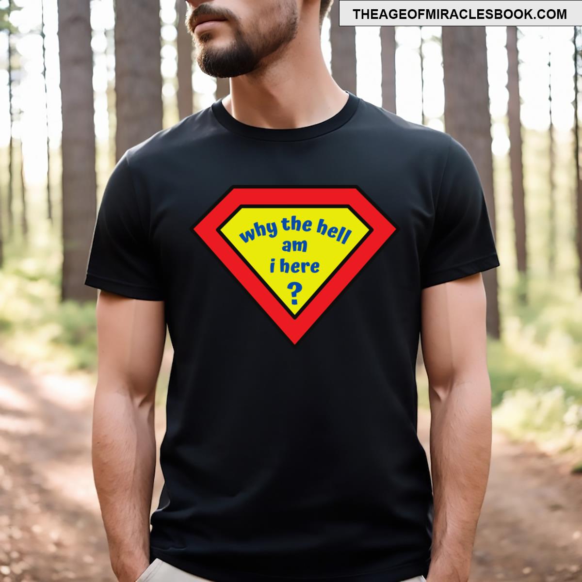 Confused Comic Superhero T-shirt